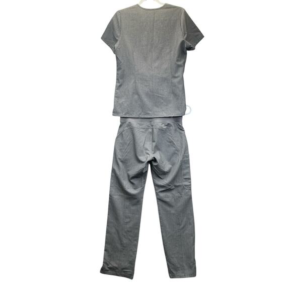 figs scrubs Medical Professional Set women Size Small Gray - Picture 7 of 13